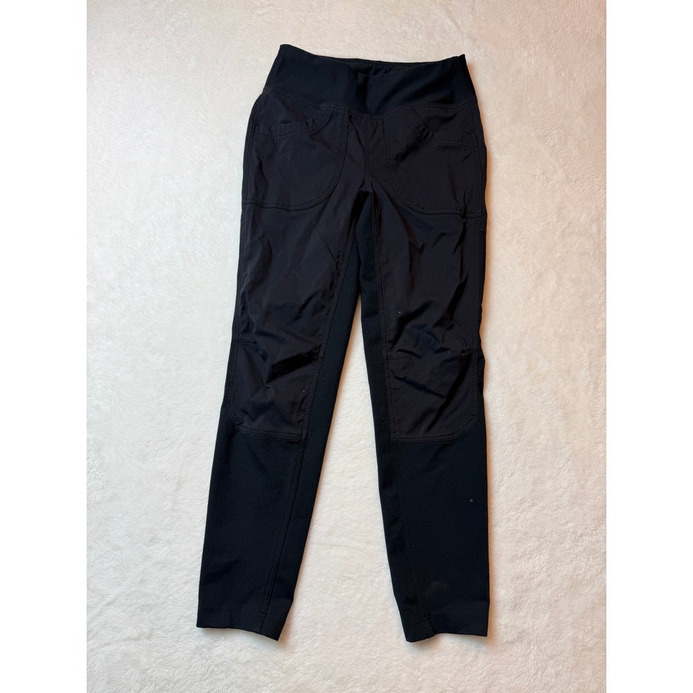 REI Co-op Girls Black Paneled Hiking Active Pants Pull On Small 8